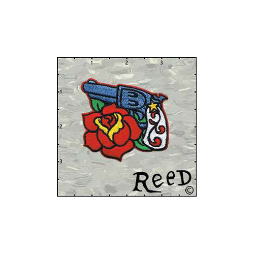 Reeds Gun And Rose Right Patch
