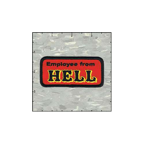 Name Tag Rectangle Employee From Hell Patch