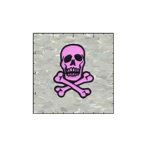 Skull Classic 2.75 Inches Black On Purple Patch