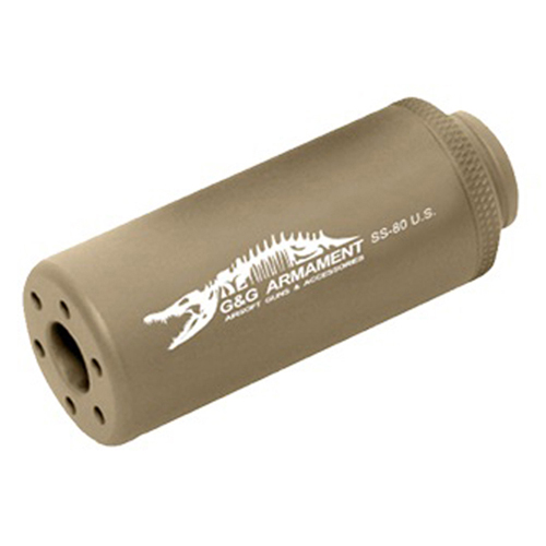 G&G SS-80 Desert Tan Mock Suppressor - 14mm CW