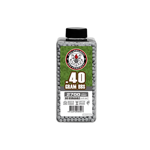 G&G Bio Degradable 0.4g 2700 Airsoft BBs Can - Grey