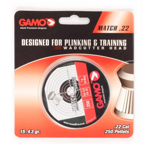 Match Pellets (Flat Nose) .22 Cal. - Blister Pk