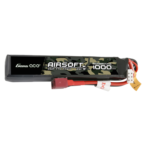 1000mAh 2S Airsoft Battery - Reliable Power