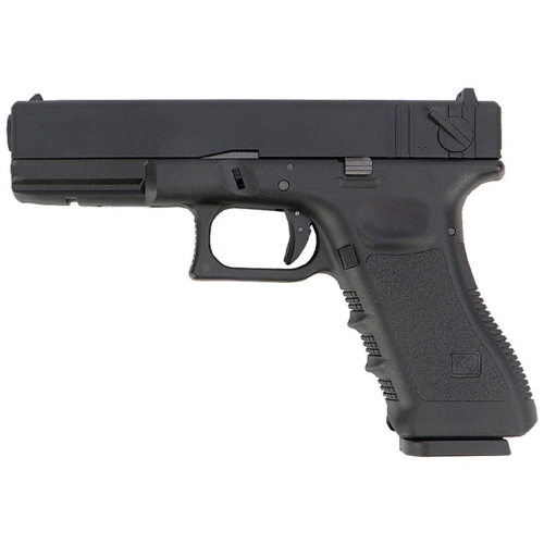 KP-18 Pistol w/Metal Slide - Black - CO2