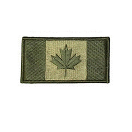 Small Canada 2 X 1 Inch Hook And Loop Backing Patch