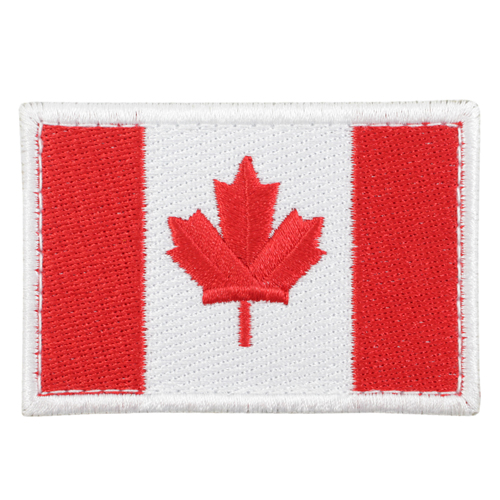 Large Canada 3 38 X 2 Inch Hook And Loop Backing Patch