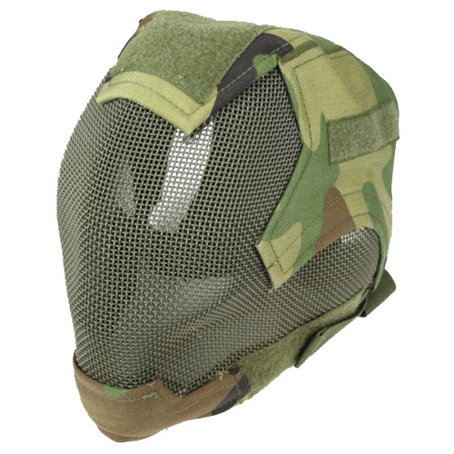 V6 Strike Military War Safety Face Mesh Airsoft Mask