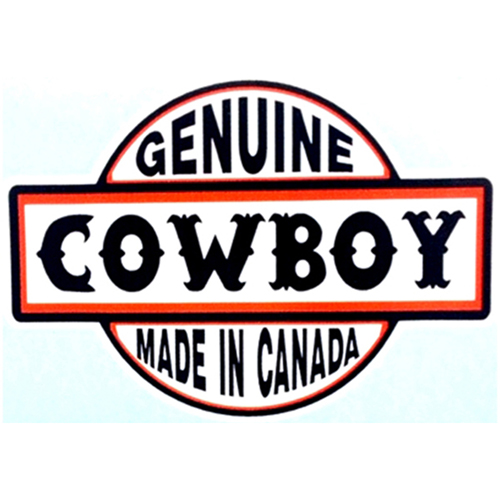 Genuine Cowboy Made In Canada Sticker