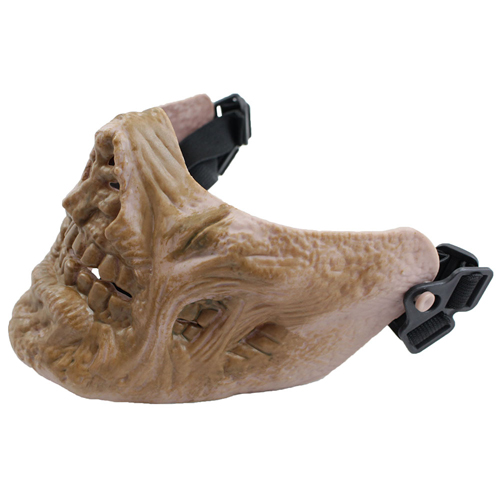 Zombie Skull Half Mask - TPU Plastic