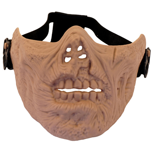 Zombie Skull Half Mask - TPU Plastic