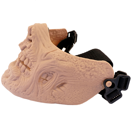 Zombie Skull Half Mask - TPU Plastic