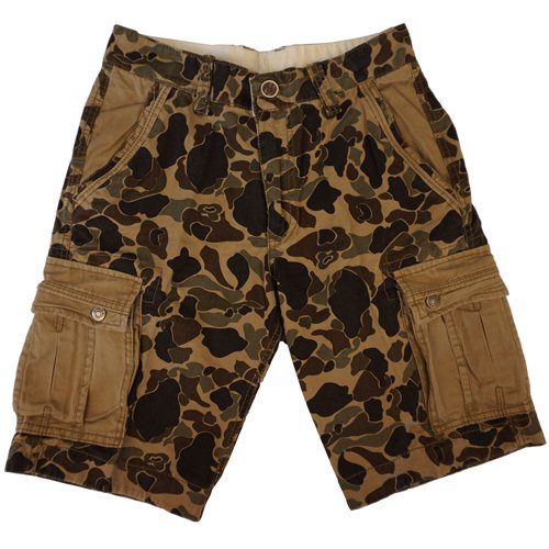 Cotton Camo Cargo Shorts