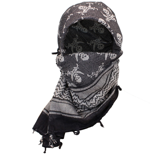 Skull Print Shemagh Tactical Scarf
