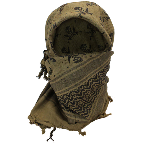 Skull Print Shemagh Tactical Scarf
