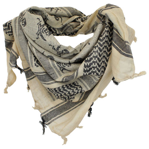 Skull Print Shemagh Tactical Scarf