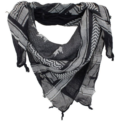 Arab Shemagh Scarf with Tactical Flag Print