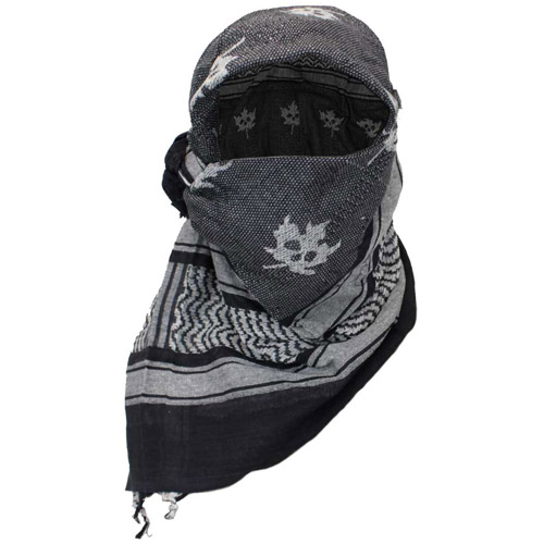 Arab Shemagh Scarf with Tactical Flag Print