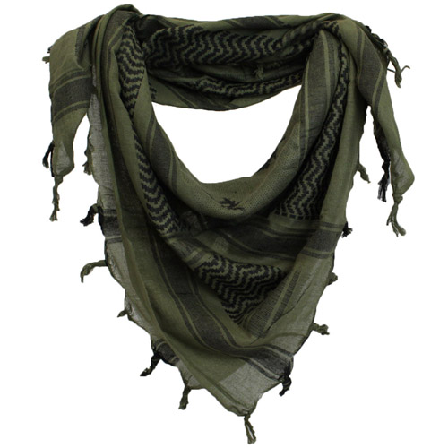 Arab Shemagh Scarf with Tactical Flag Print