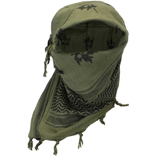 Arab Shemagh Scarf with Tactical Flag Print
