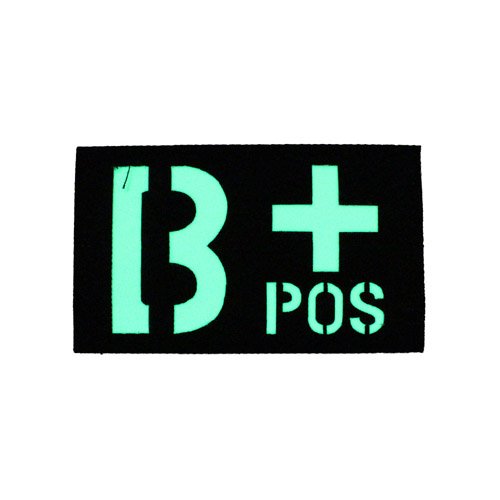 Glow in the Dark B+ Positive Patch