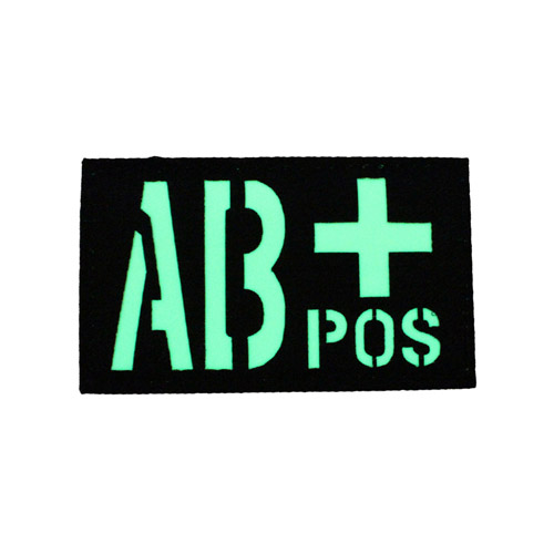 Glow in the Dark AB+ Positive Patch