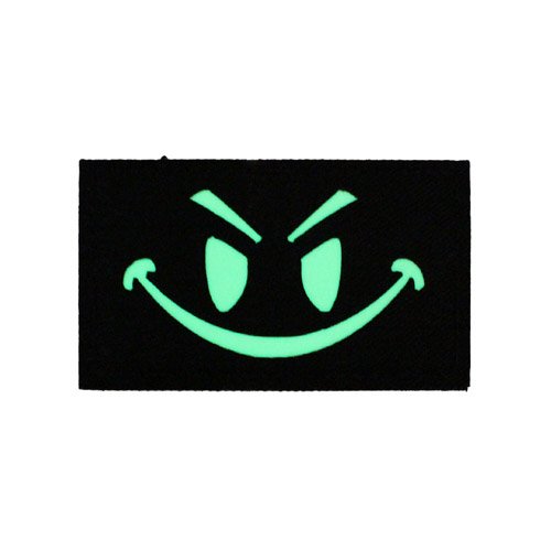 Glow in the Dark Smile Face Patch