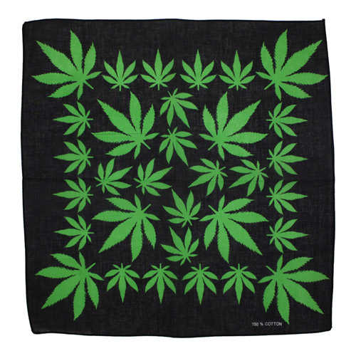 Marijuana Weed Leaf Bandana