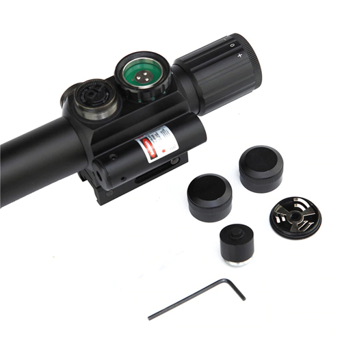 4x25 M6 Compact Hunting Scope w/ Red Laser