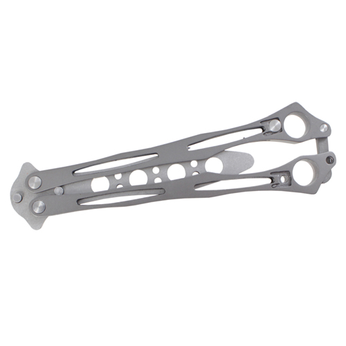 Grey Balisong Butterfly Training Knife