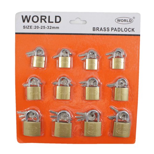 Brass Padlock Set 20-32mm