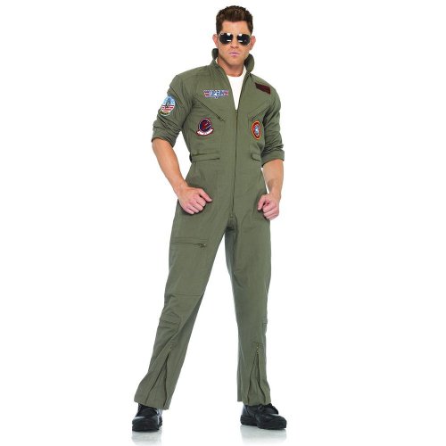 Flight Suit With Top Gun Patches
