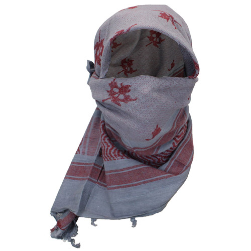 Arab Shemagh Scarf with Tactical Flag Print
