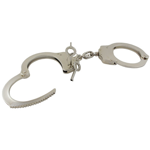 Gear Stock Stainless Steel Handcuffs