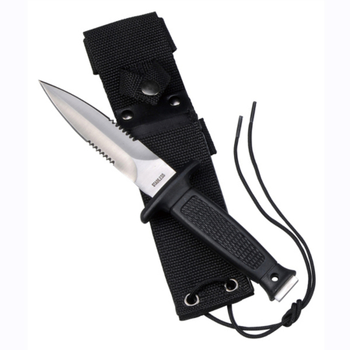 Kantas Boot Stainless Steel Knive W/ Nylon Web