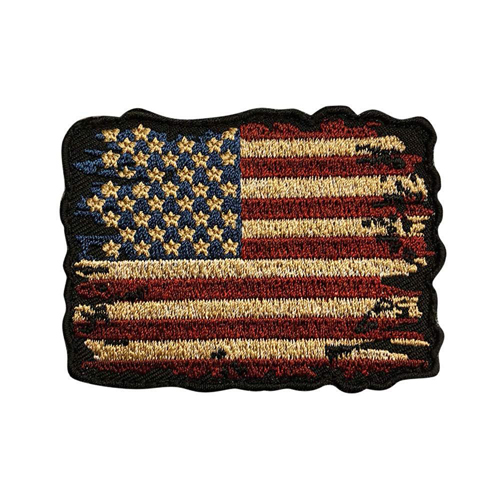 Gear Stock Flag Patch - USA Burnt Look