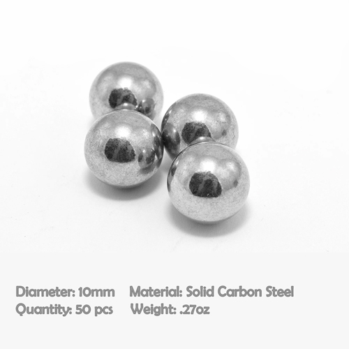 10mm Steel High-Impact Slingshot Ammo - 50pcs