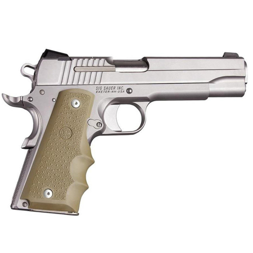 Rubber Grip w/ Finger Grooves for Hogue 1911 Govt. Model