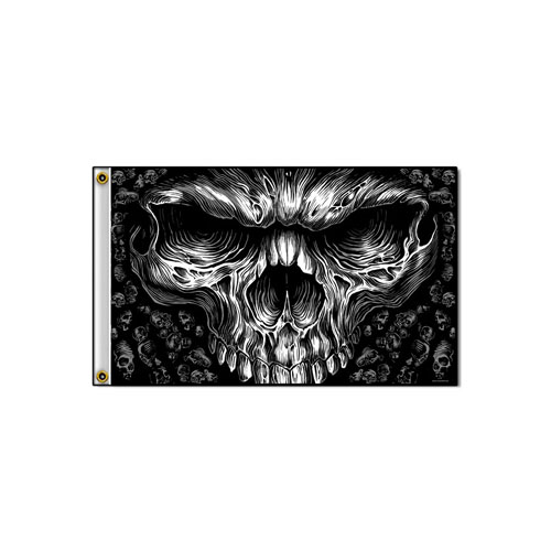 Shredder Skull 3' X 5' Flag