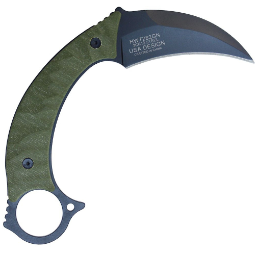 Wartech Steel Knife Karambit with Kydex Sheath