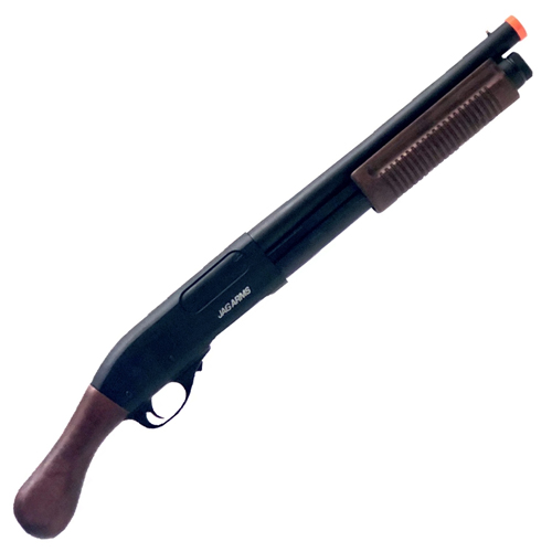 JAG Arms Wooden Stock Gas Airsoft Scattergun - Black
