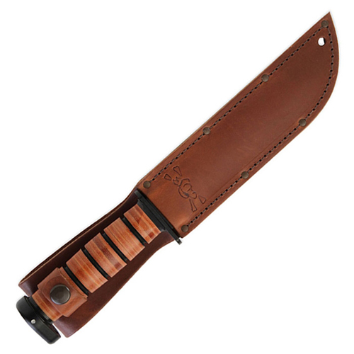 Ka-Bar 1317 Dog's Head Utility Knife w/ Sheath