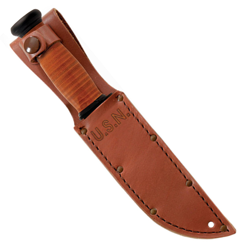 Mark I Plain Edge Fixed Blade Knife w/ Sheath