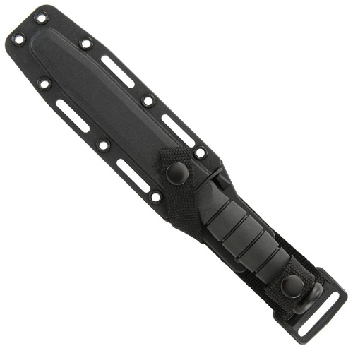 Short Tanto Blade Fixed Knife w/ Hard Plastic Sheath