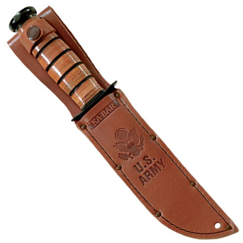 Ka-Bar Full-Size Brown Leather Sheath for 7 Inch Blade Knife