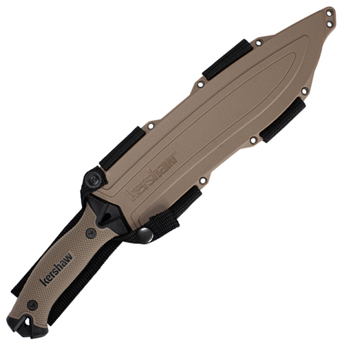 Camp 10 Fixed Blade Knife w/ Glass-Filled Nylon Sheath