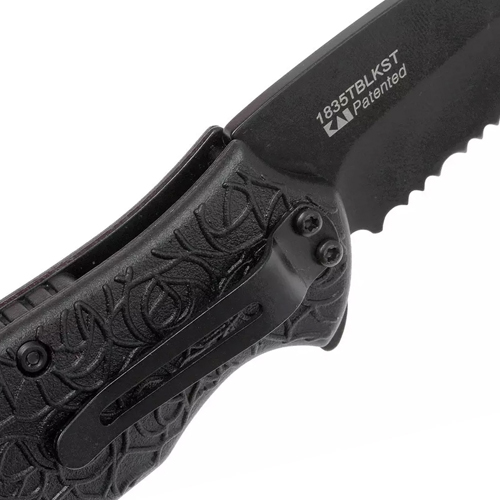 Kuro Black-Oxide Coated Tanto Blade Folding Knife