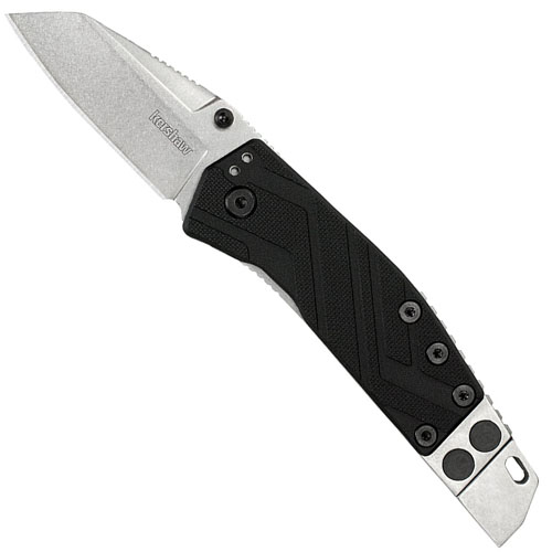 Kershaw Barge Stonewash Finish Wharncliffe Blade Folding Knife