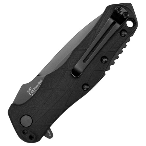 Kershaw RJ Tactical 3.0 Black-Oxide Drop Point Folding Knife