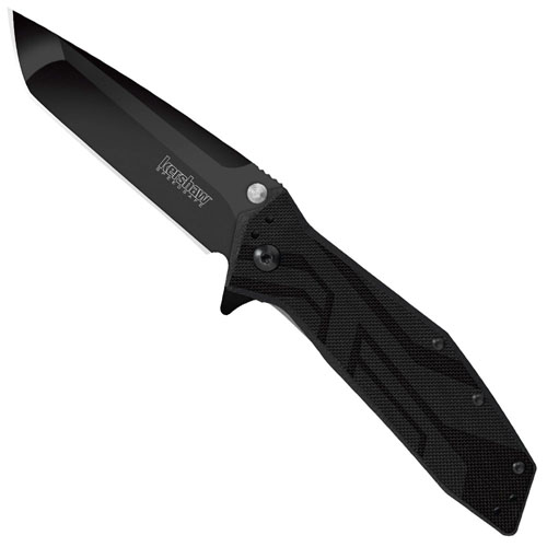 Brawler Black-Oxide Coated Tanto Blade Folding Knife