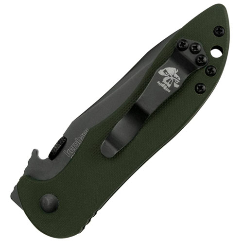 CQC-5K Clip-Point Blade Folding Knife - Olive Drab